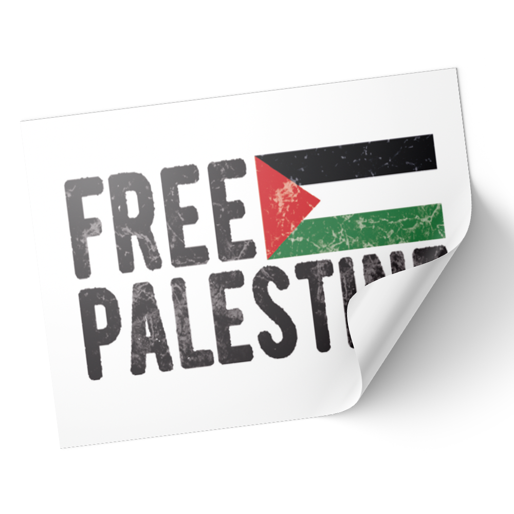 20 X Palestine Free Gaza Flag Palestinian Stickers