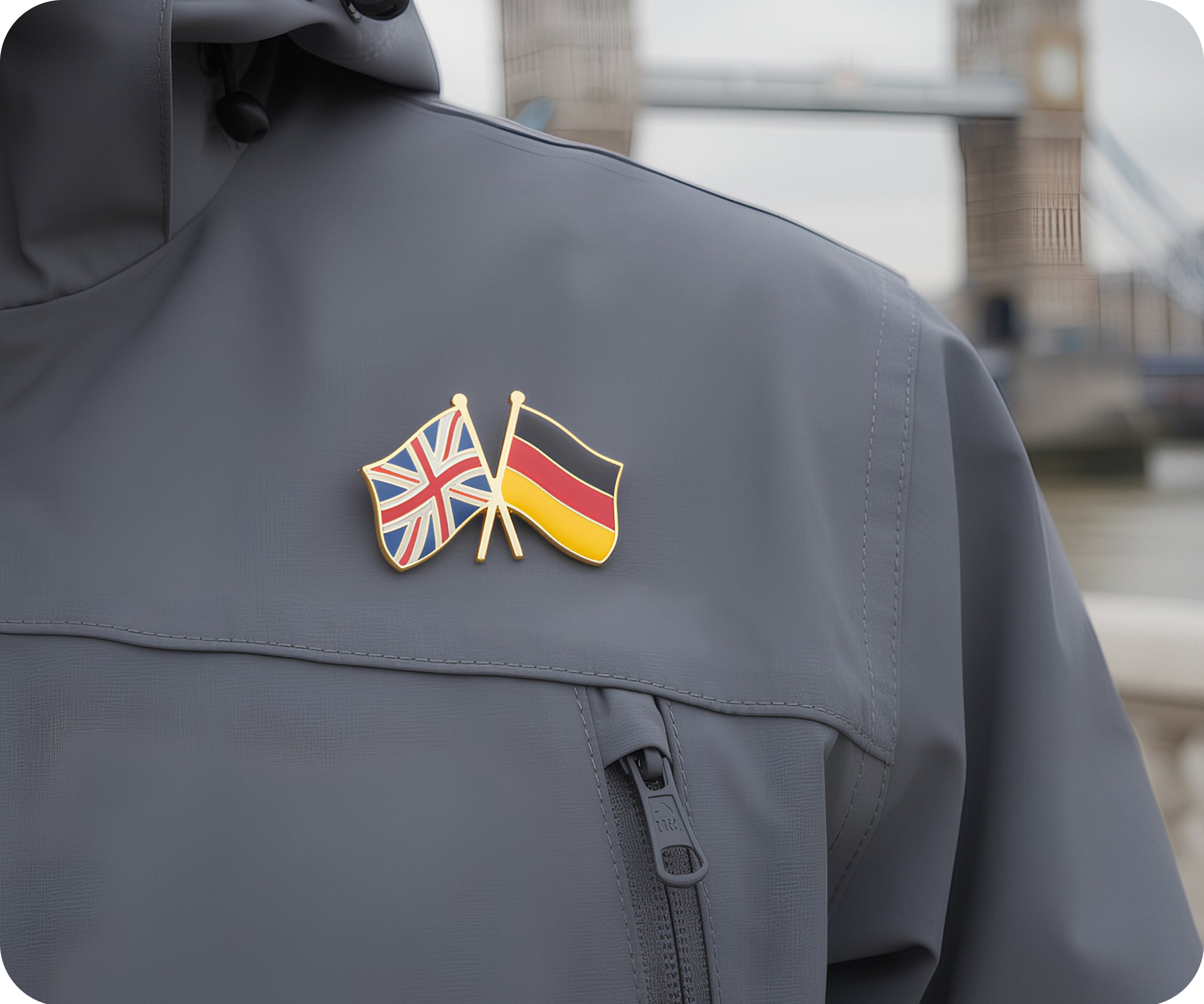 Pin de la amistad entre el Reino Unido y Alemania