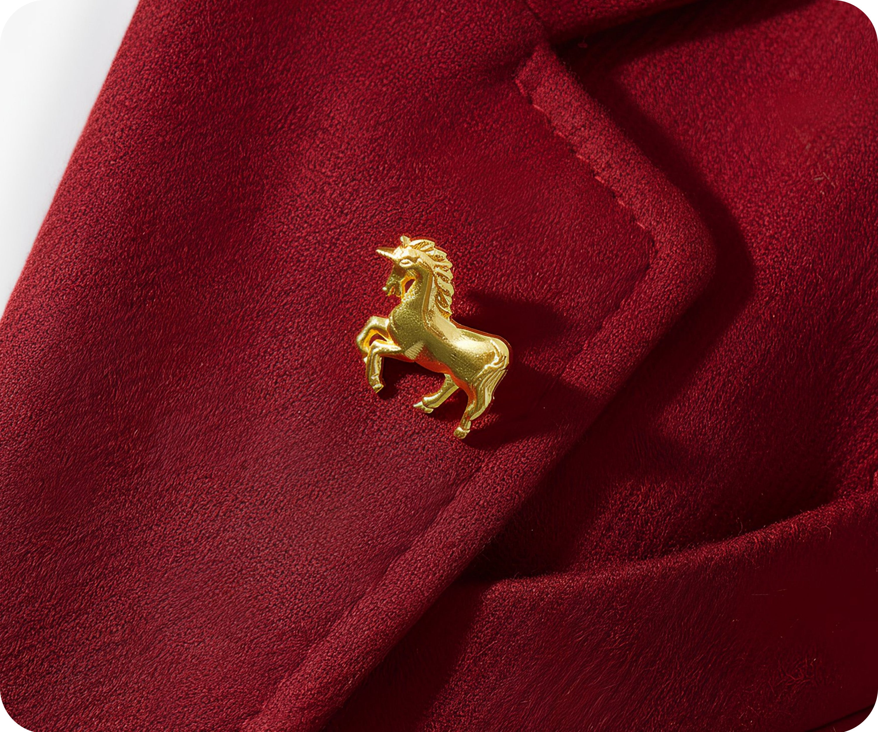 Tiny Gold Horse Pin Badge