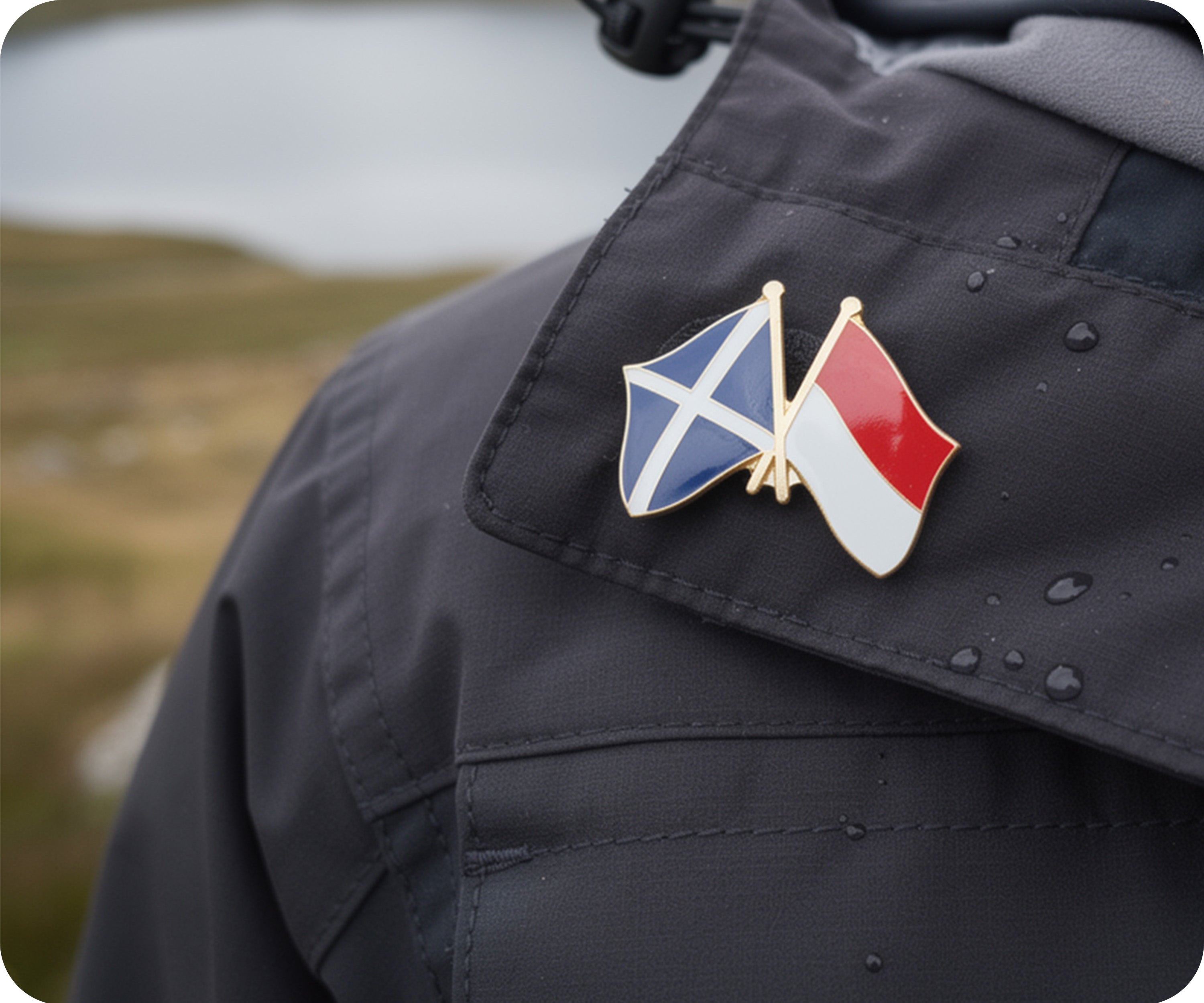 Scotland & Indonesia Friendship Pin Badge