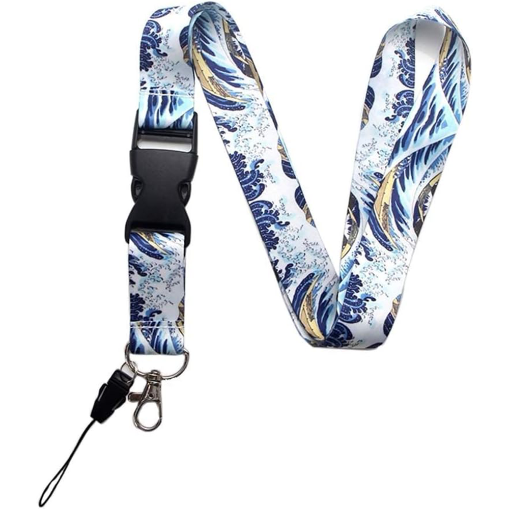 The Great Wave off Kanagawa Lanyard