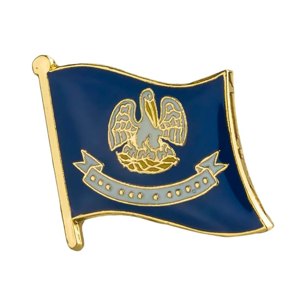 Louisiana Flag Pin Badge