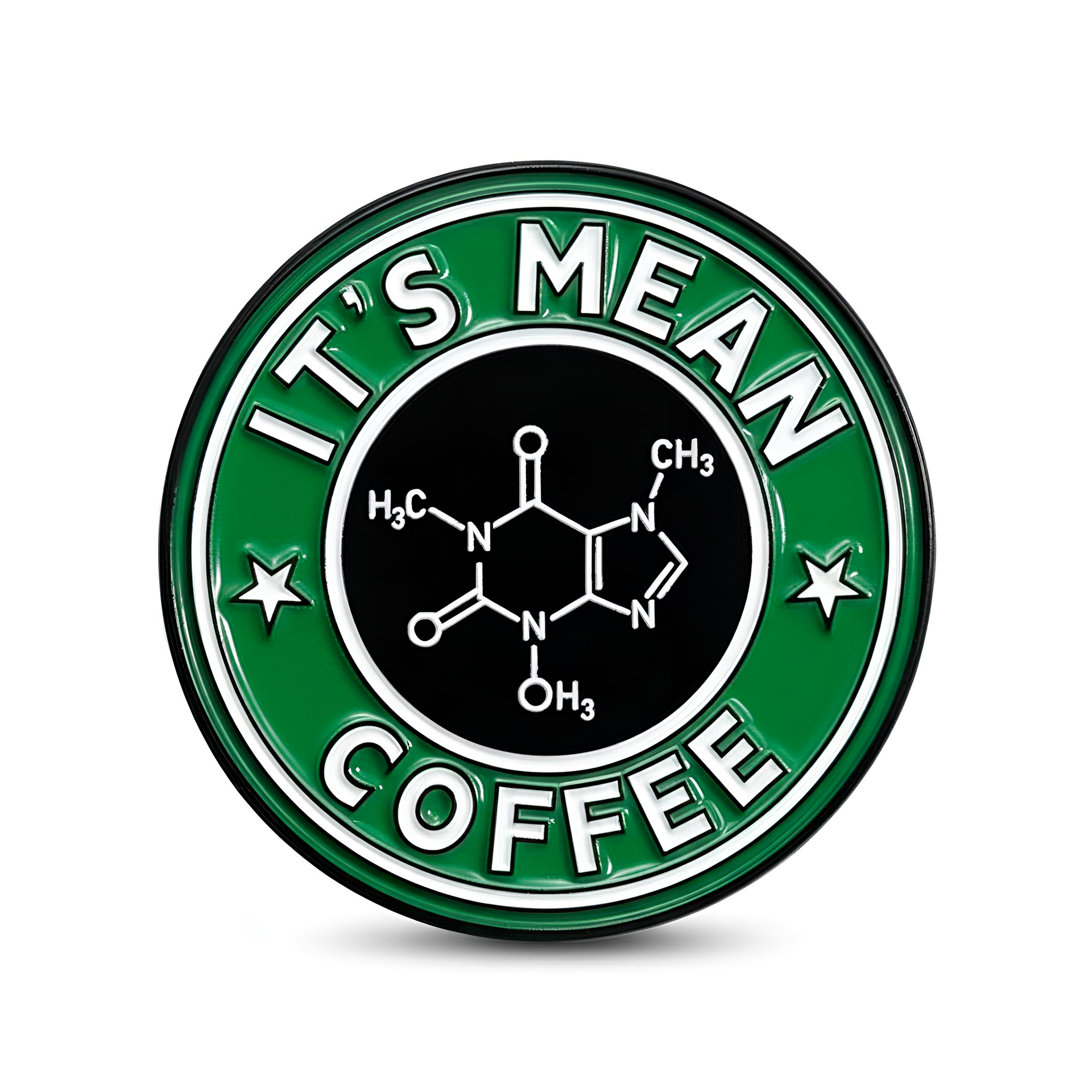 It's Mean Coffee Chemistry Pin Badge