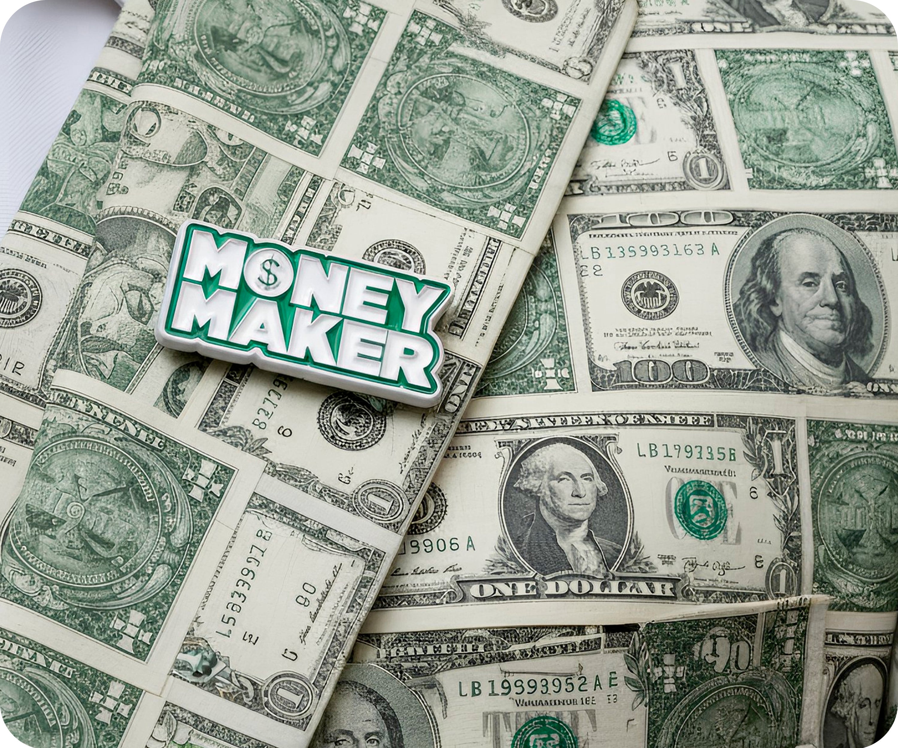 Money Maker $ Pin Badge