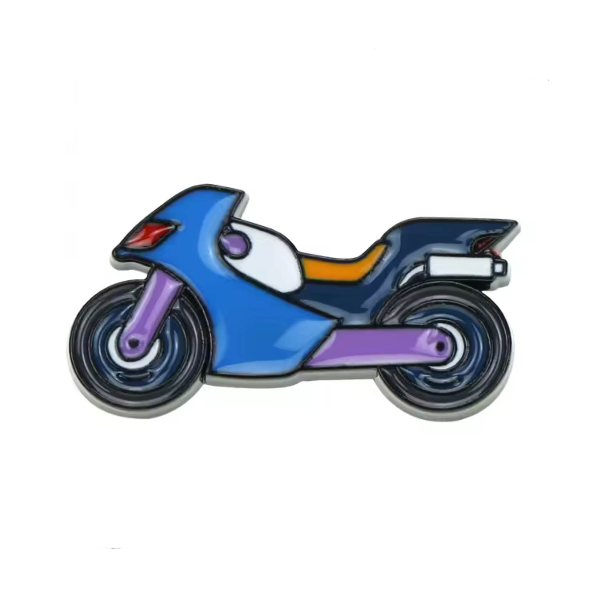 Cartoon Motorcycle Pin Badge