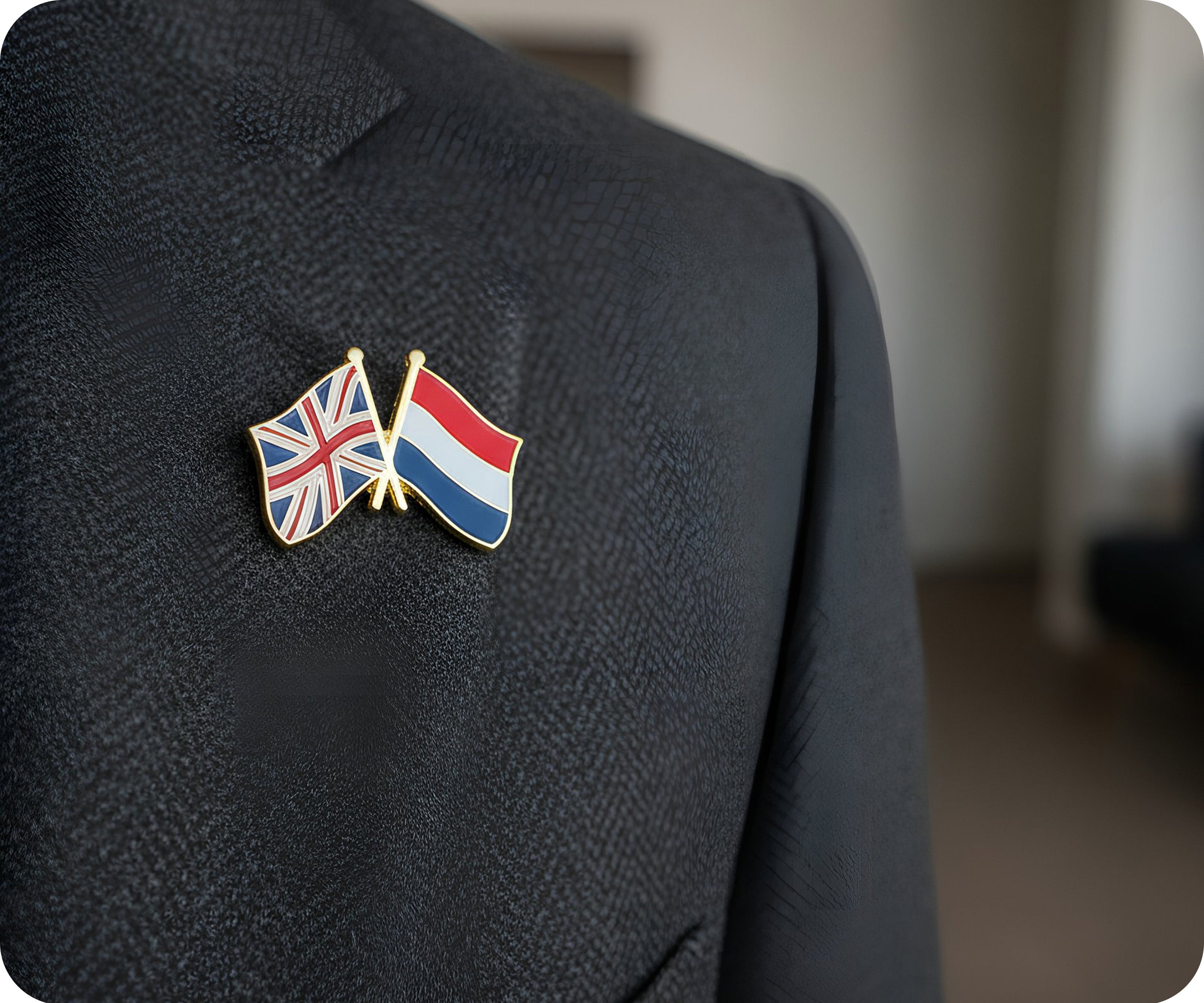 Pin de amistad entre el Reino Unido y los Países Bajos