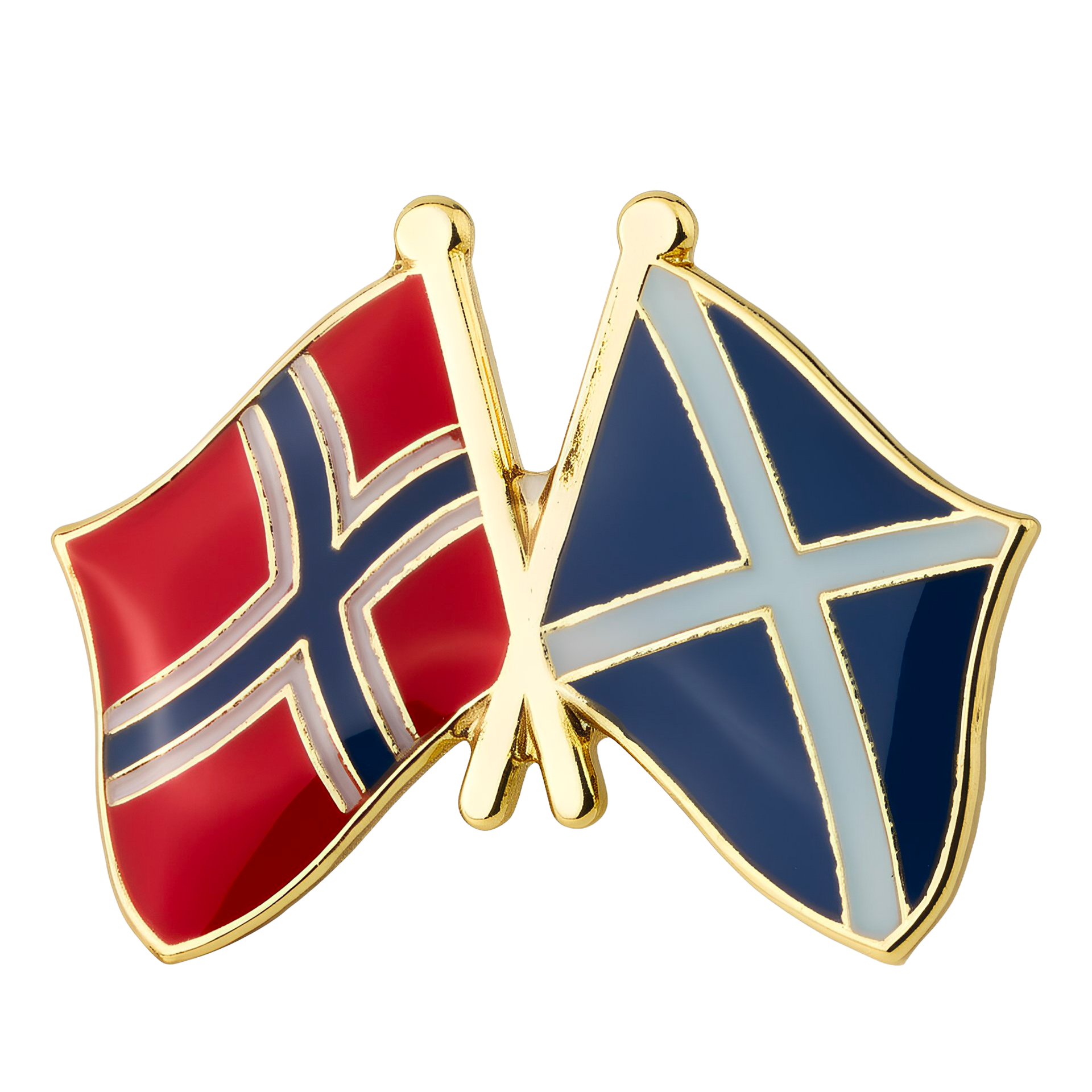 Norway & Scotland Friendship Pin Badge