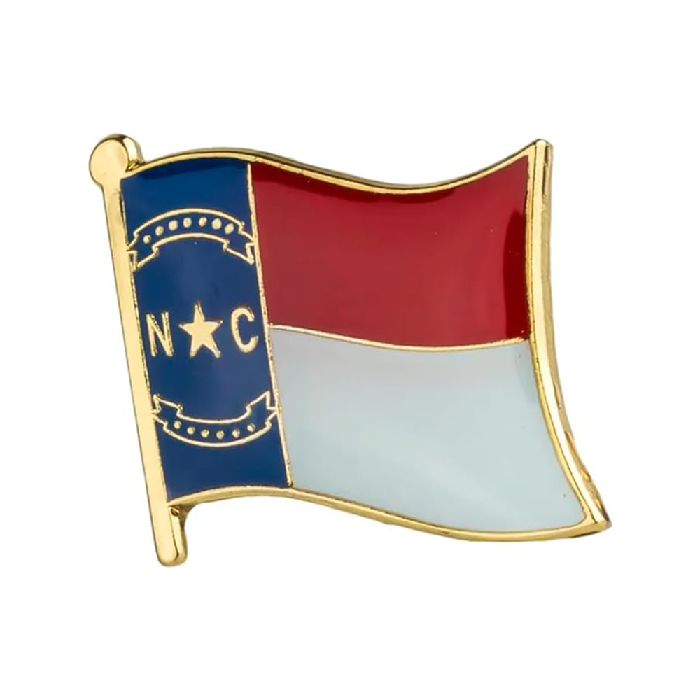 North Carolina Flag Pin Badge
