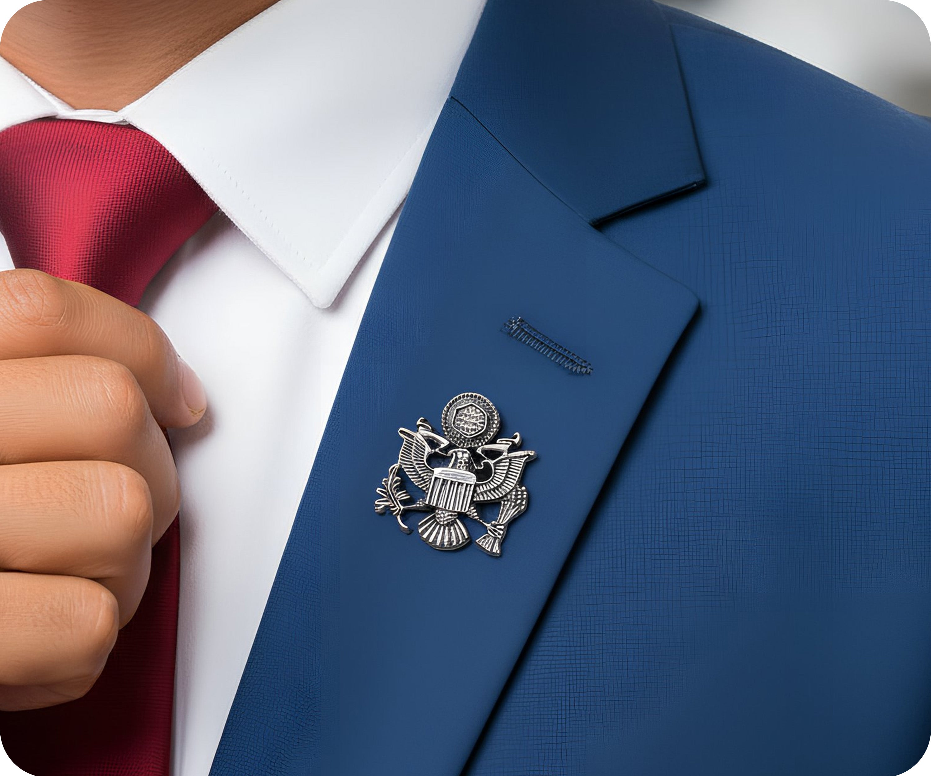 Presidential Seal United States USA Silver Pin Badge