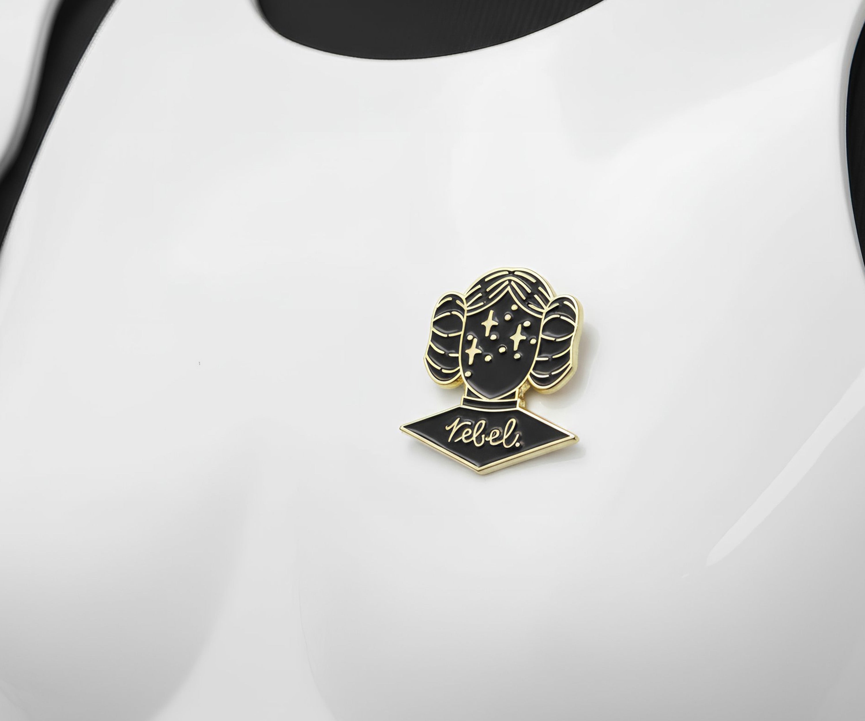 Leia Rebel Space Pin Badge