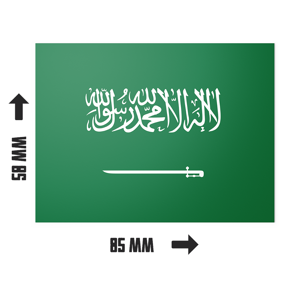 20 X Kingdom of Saudi Arabia National Flag Sticker