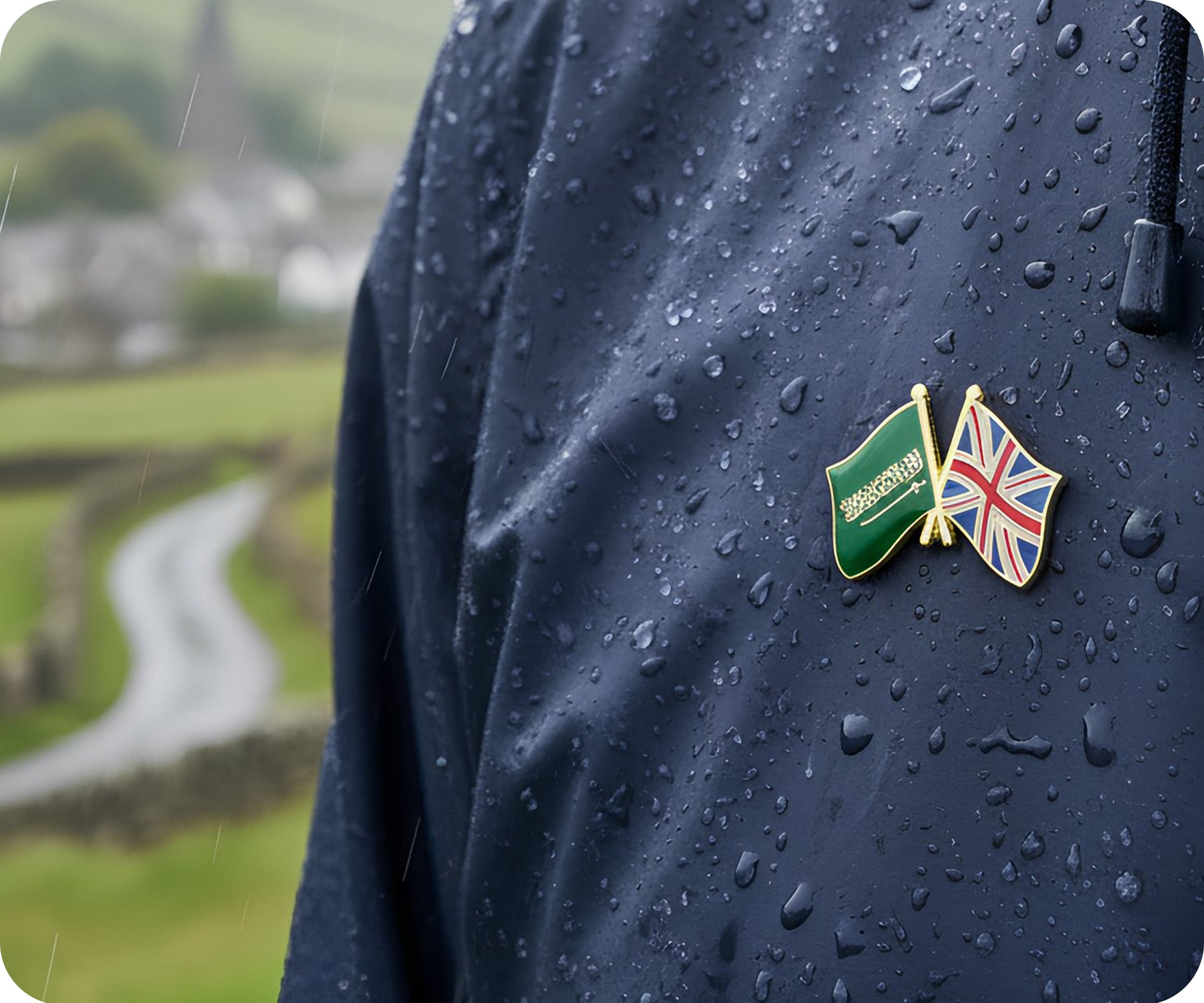 Saudi Arabia & United Kingdom UK Pin Badge