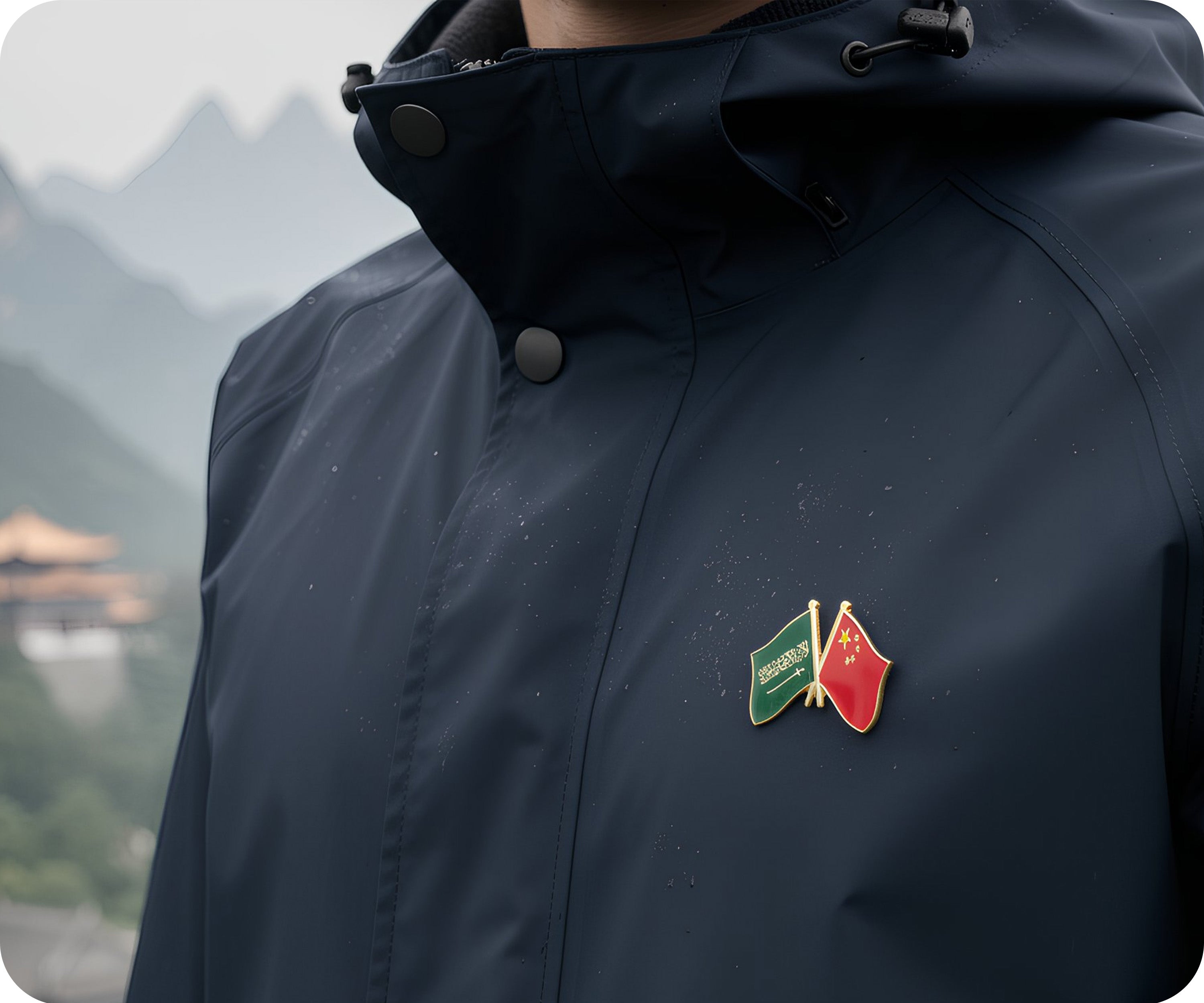 Saudi Arabia & China Friendship Pin Badge