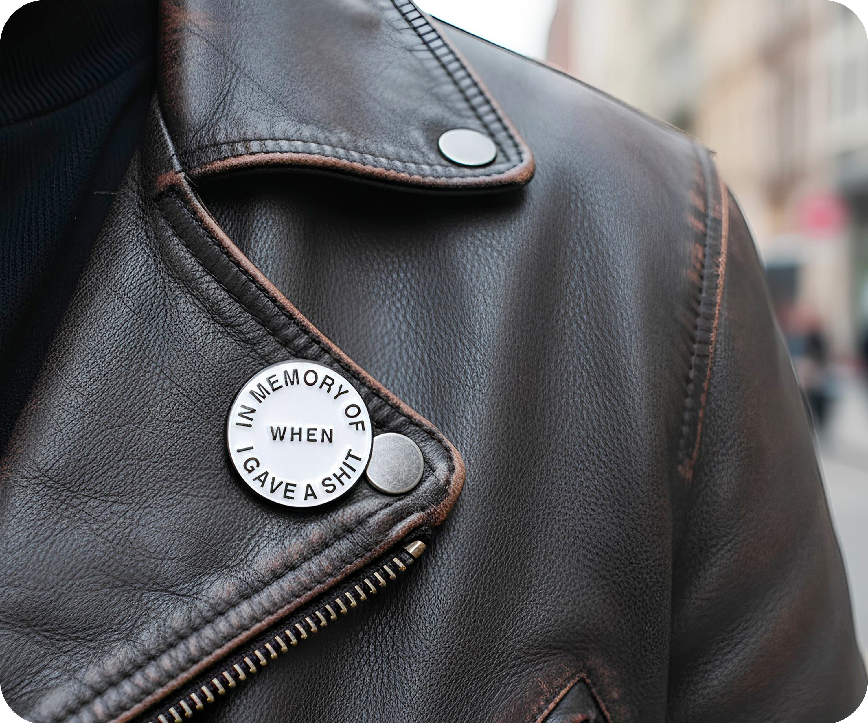 When I Gave A Shit Pin Badge