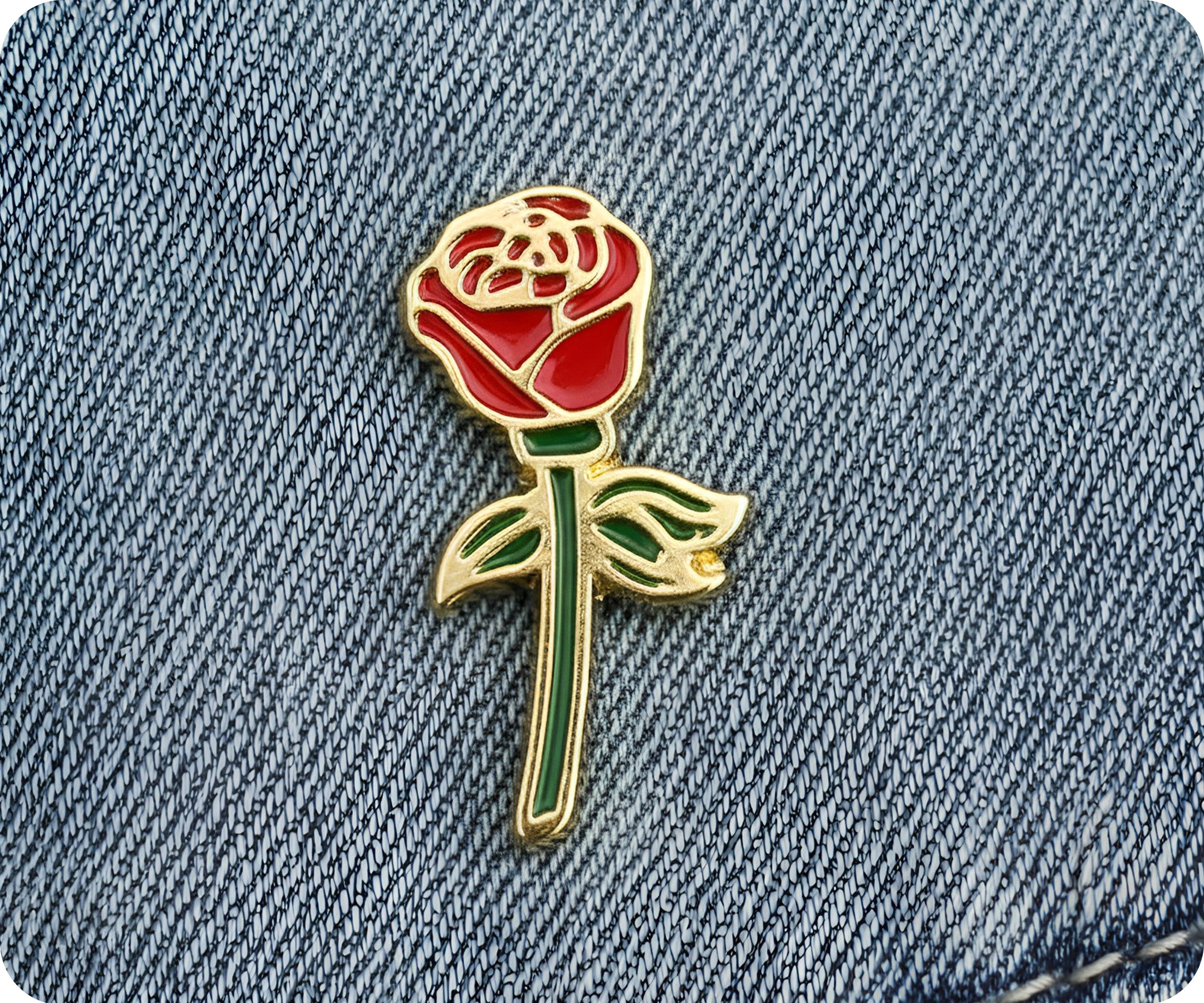 Rose Small Pin Badge