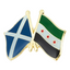 Scotland & Syria (3 Star) Friendship Pin Badge