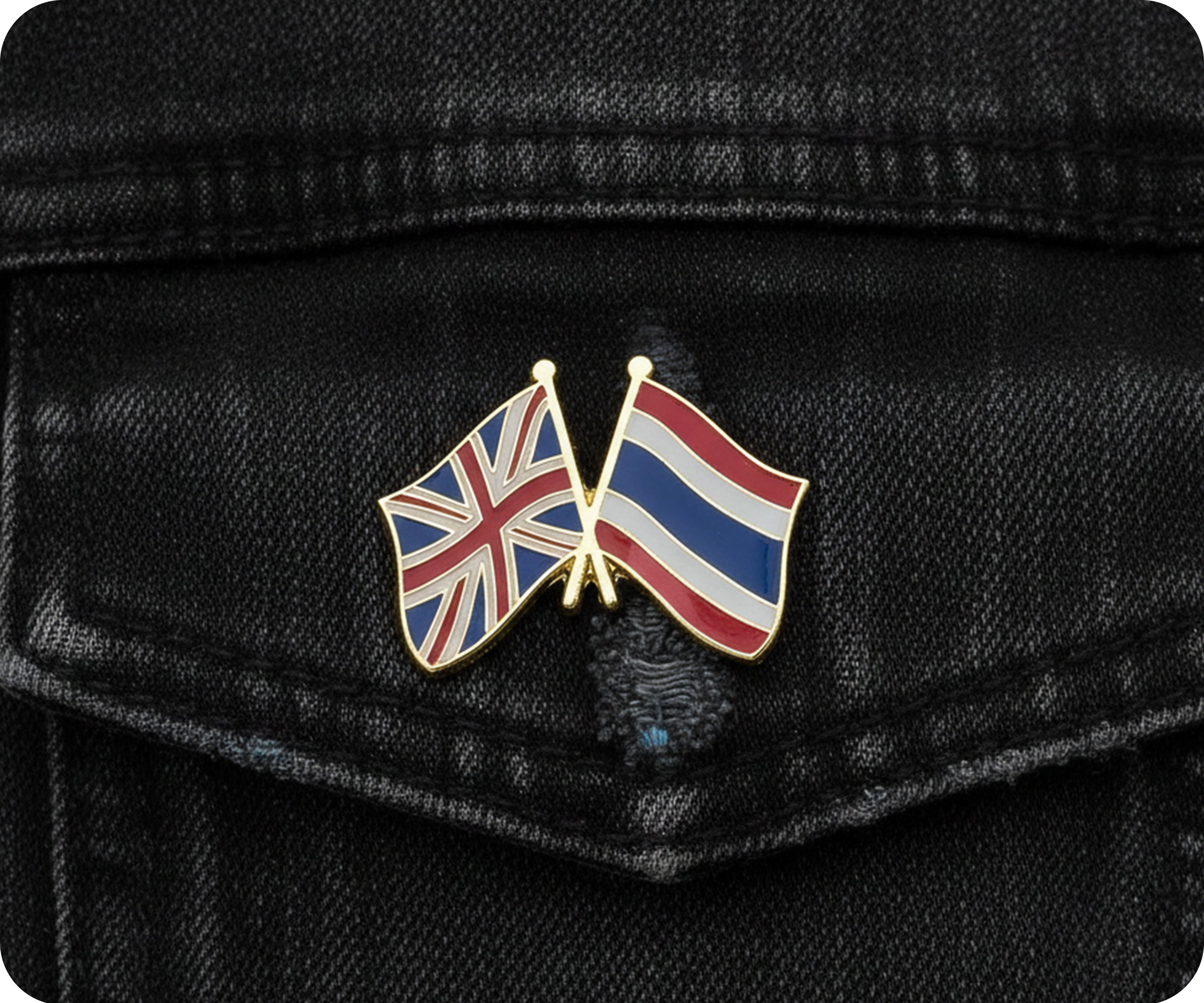 United Kingdom & Thailand Friendship Pin Badge