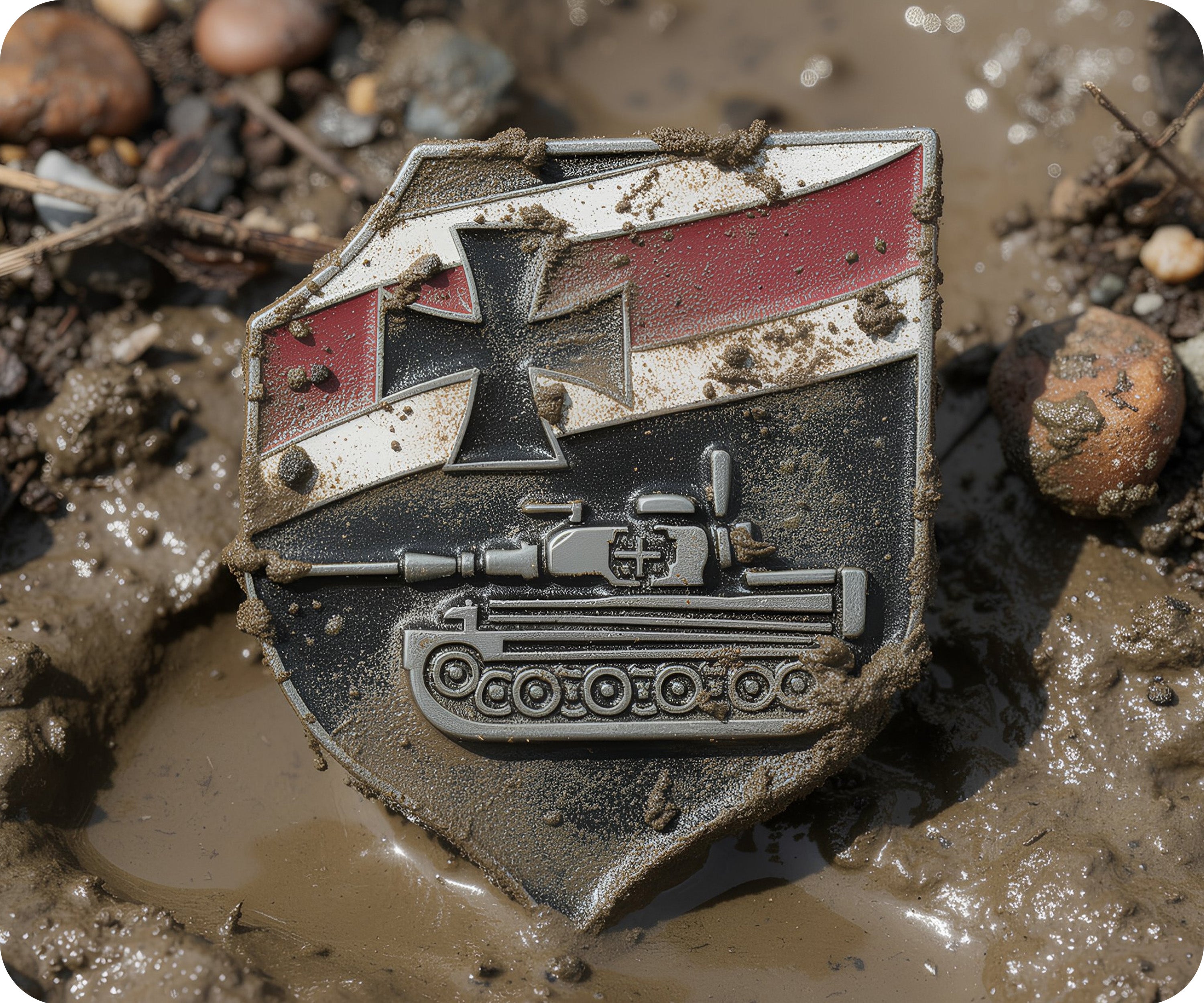 Tiger Tank German Historical Armour Pin Badge