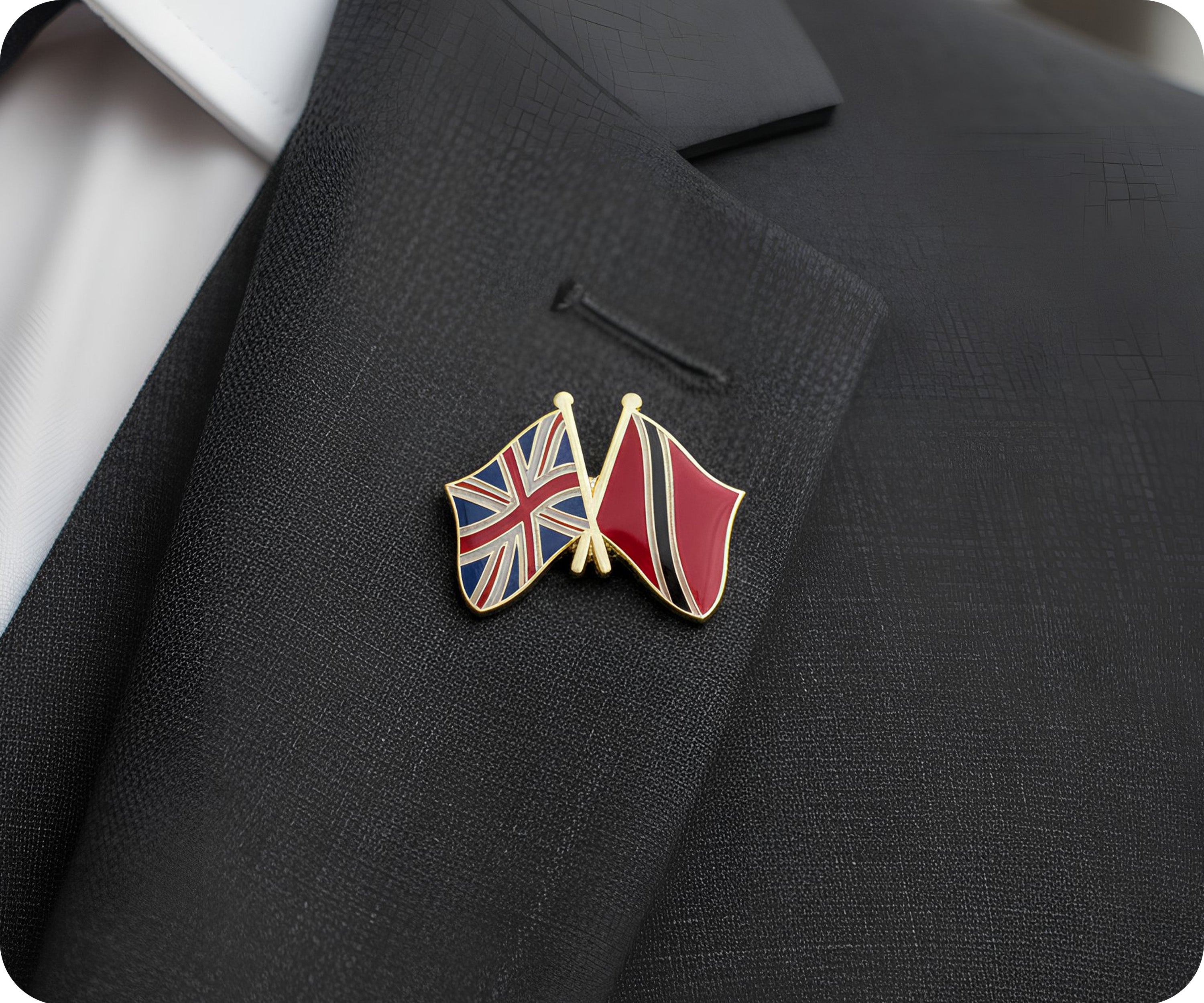 United Kingdom UK & Trinidad and Tobago Friendship Pin Badge