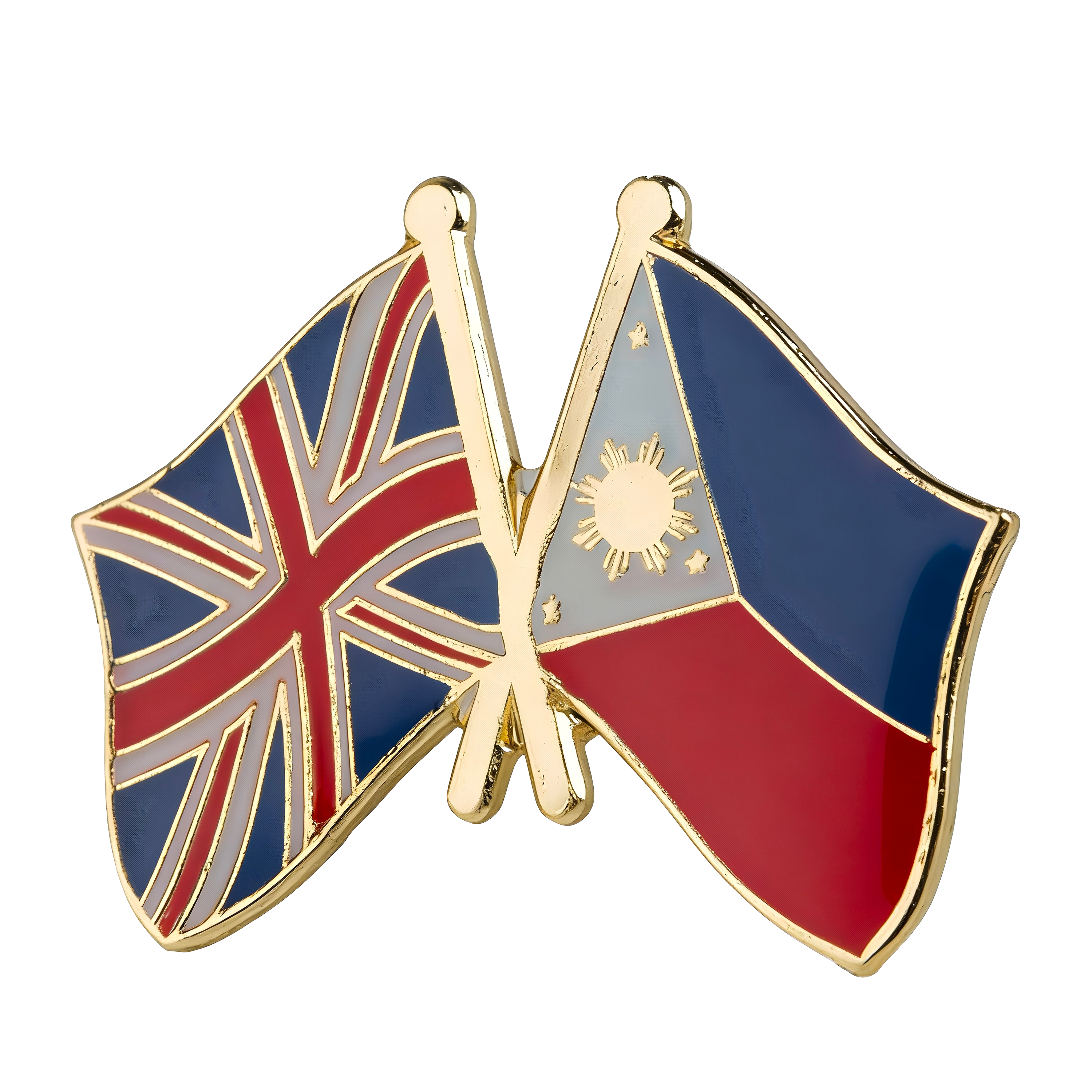 Philippines & United Kingdom Friendship Pin Badge