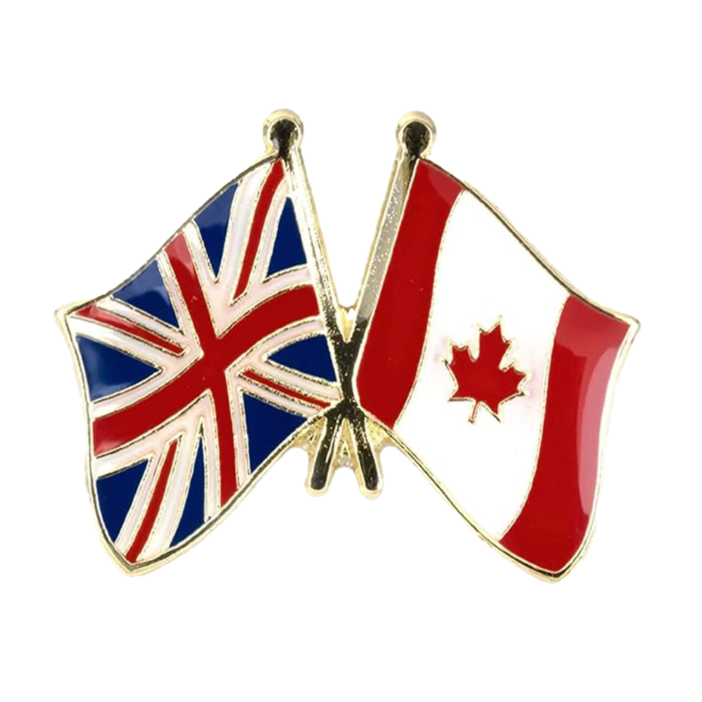 Pin de la amistad entre el Reino Unido y Canadá