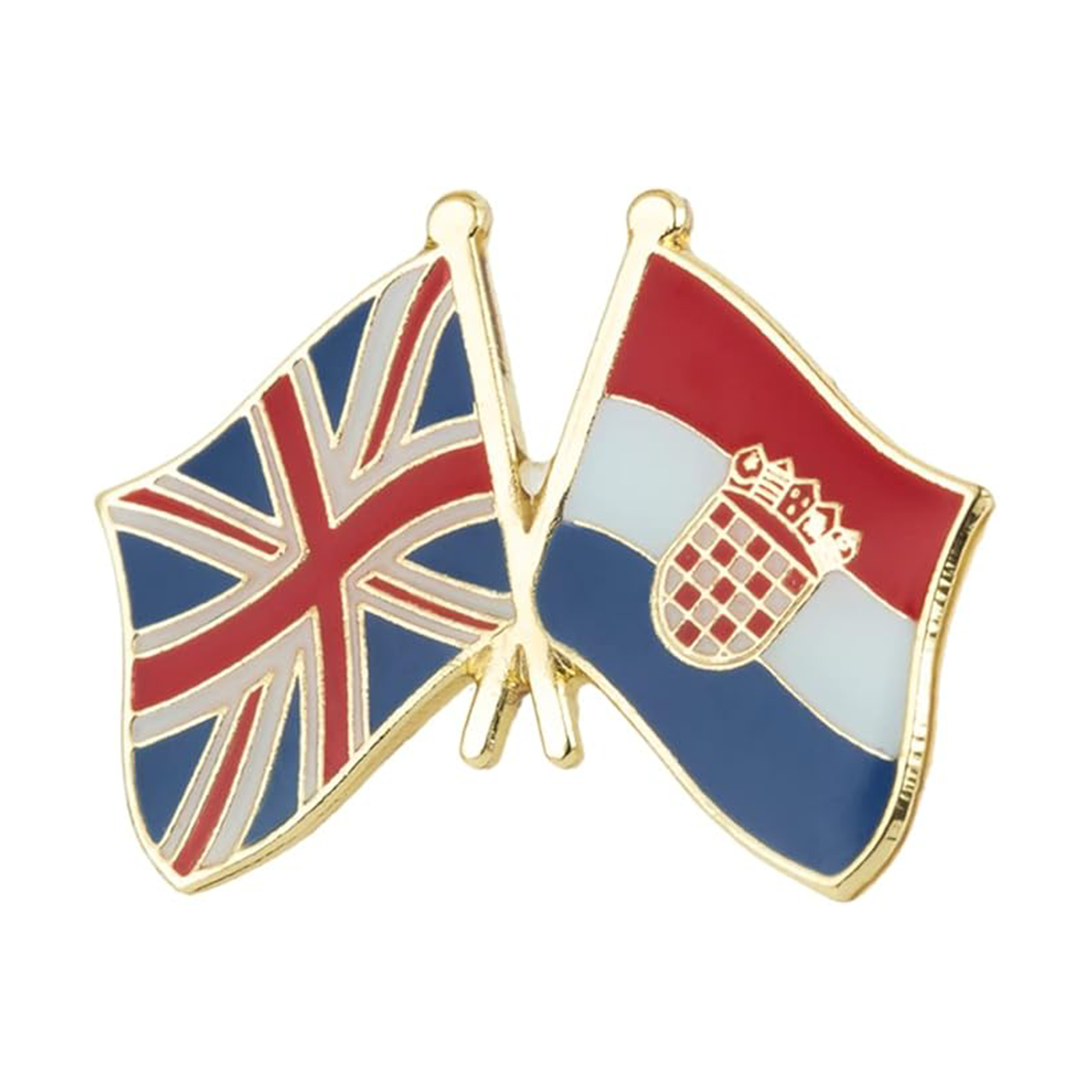 Pin de amistad entre el Reino Unido y Croacia