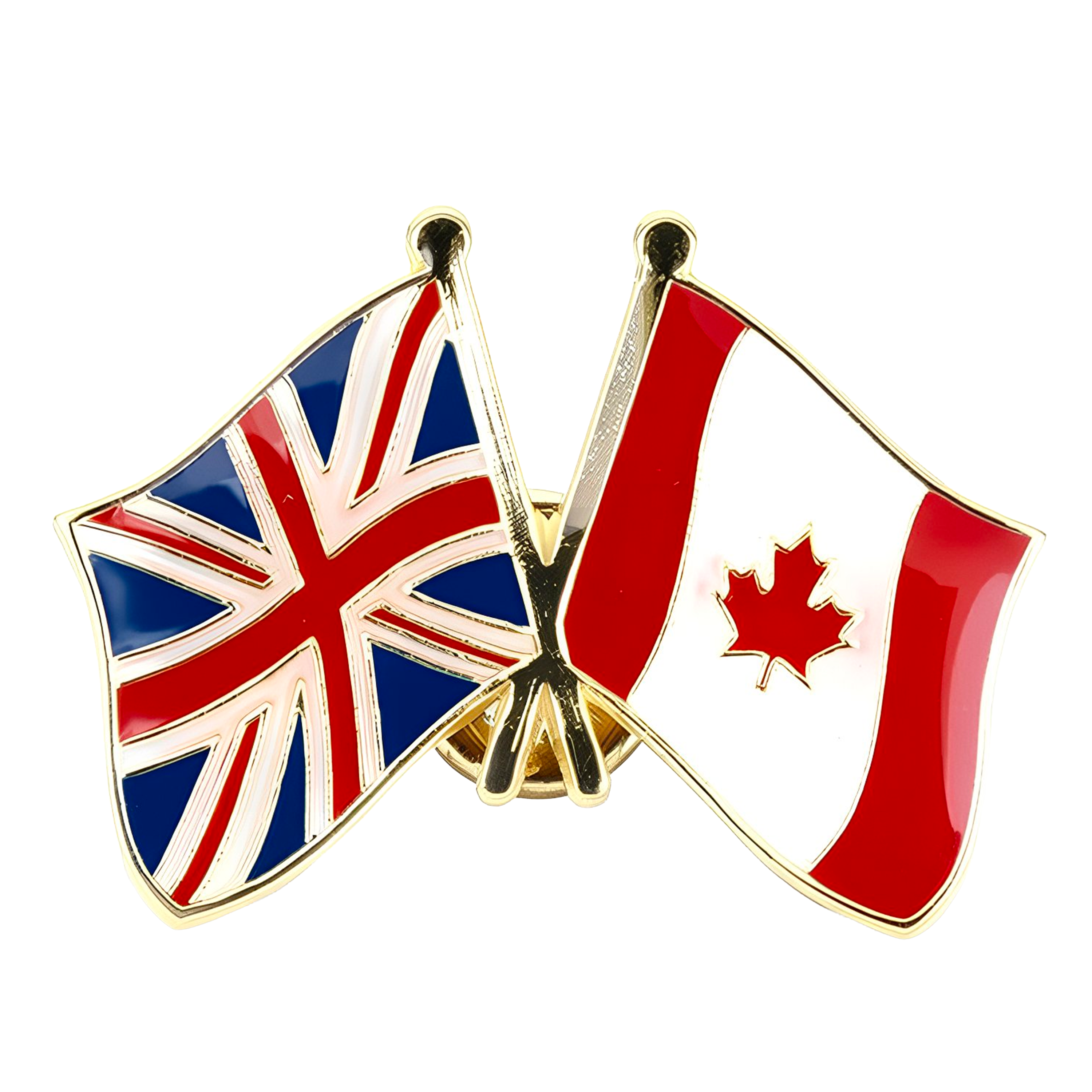 United Kingdom & Canada Friendship Pin Badge