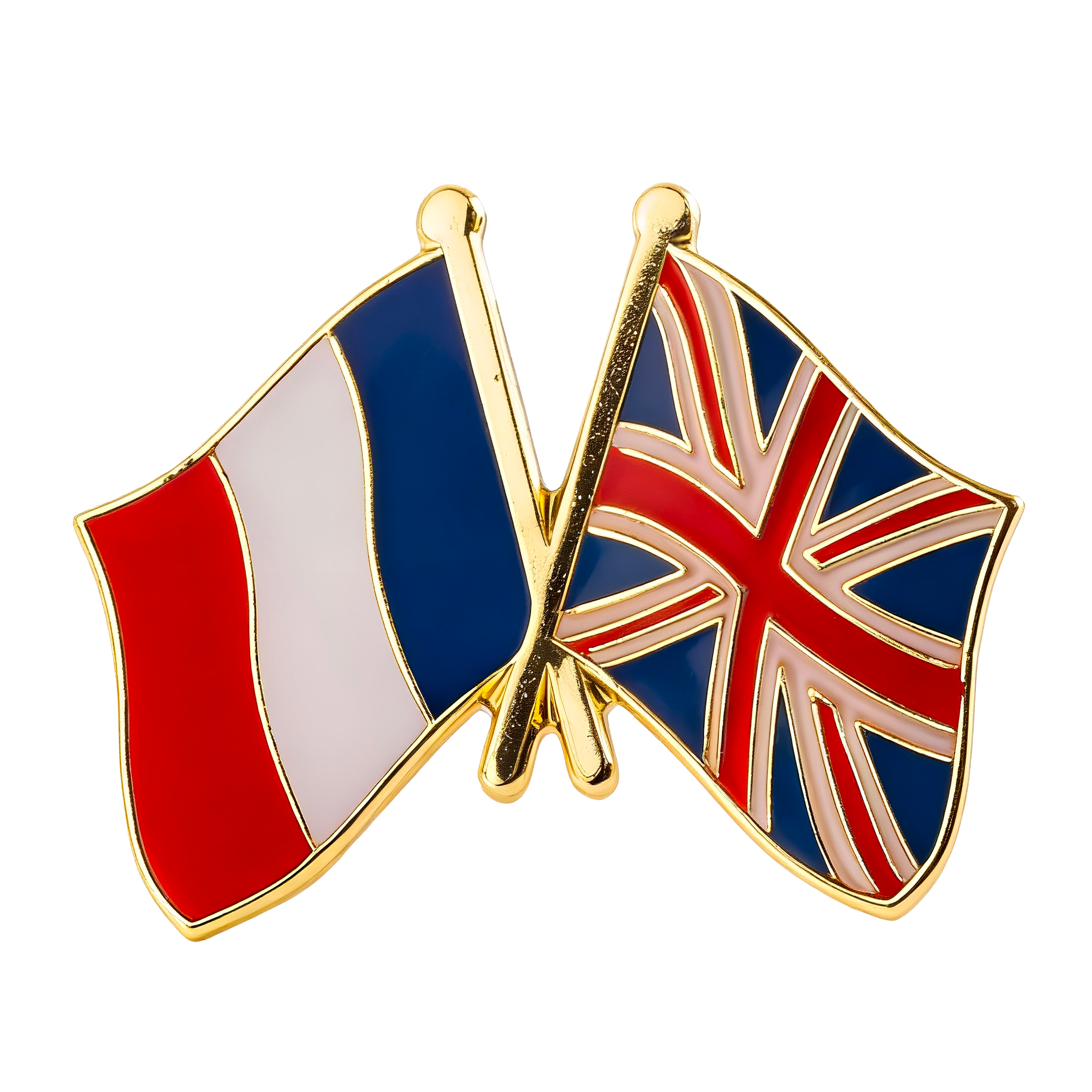 France & United Kingdom UK Friendship Pin Badge