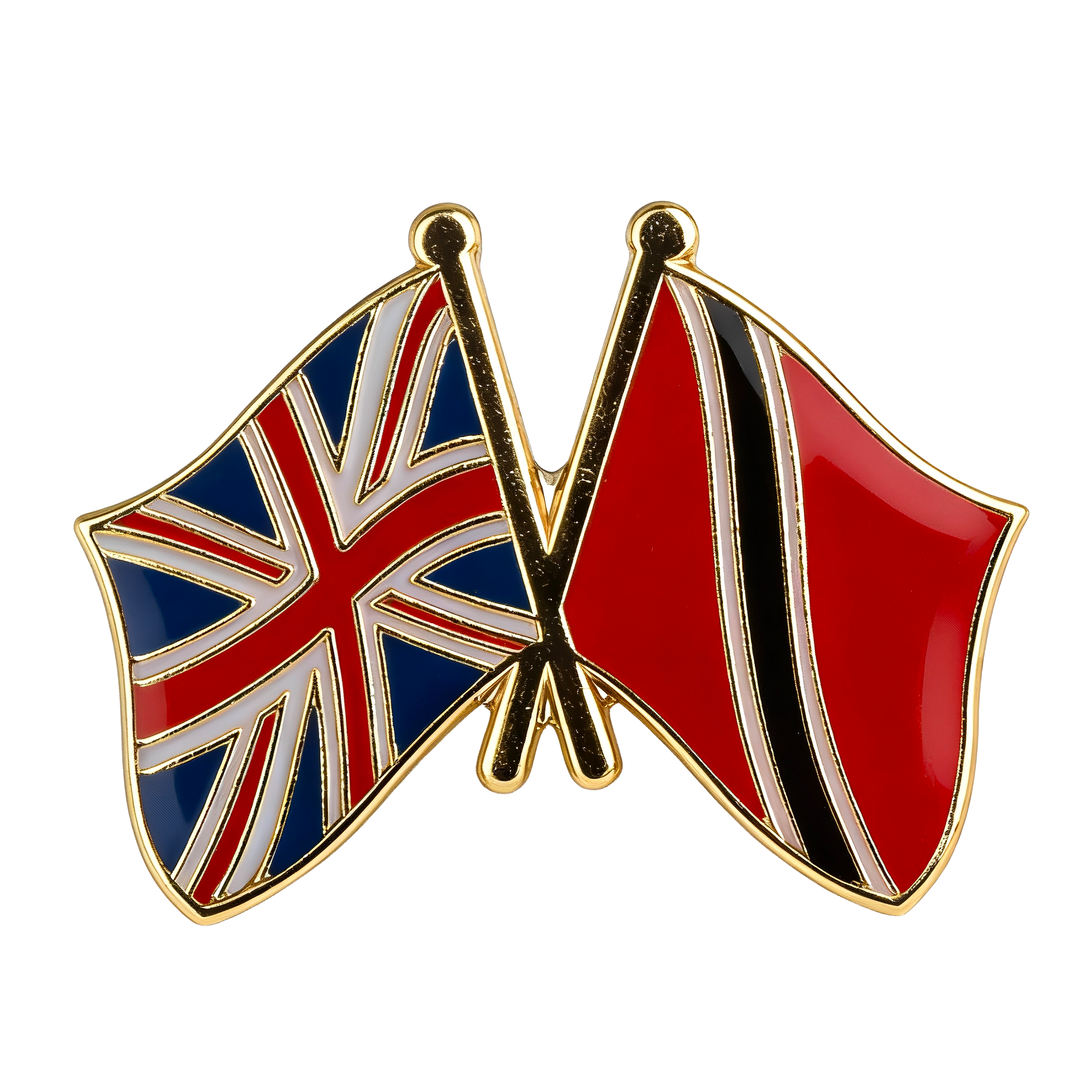 United Kingdom UK & Trinidad and Tobago Friendship Pin Badge