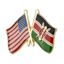 United States & Kenya Friendship Pin Badge
