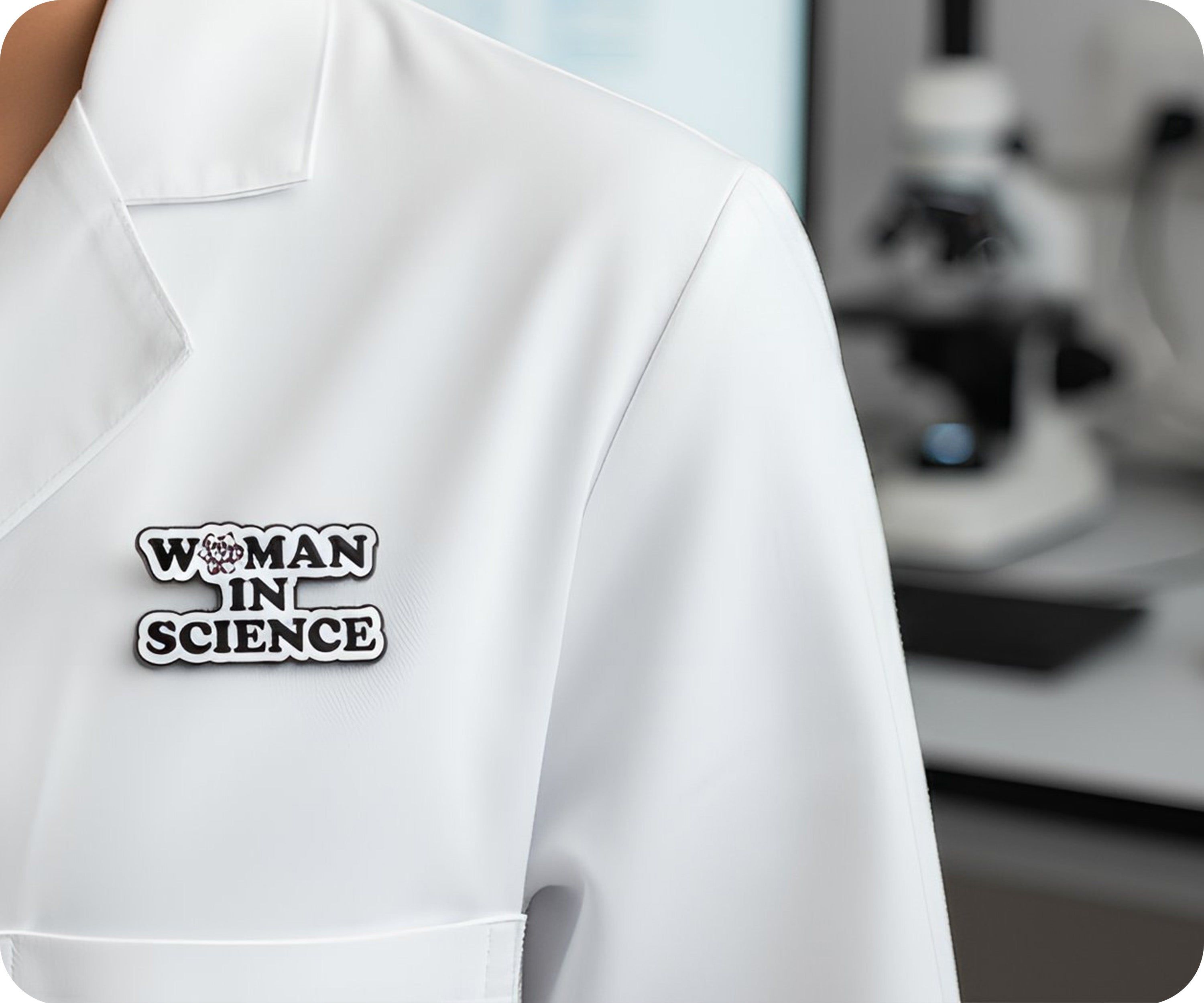 Women In Science Pin Badge