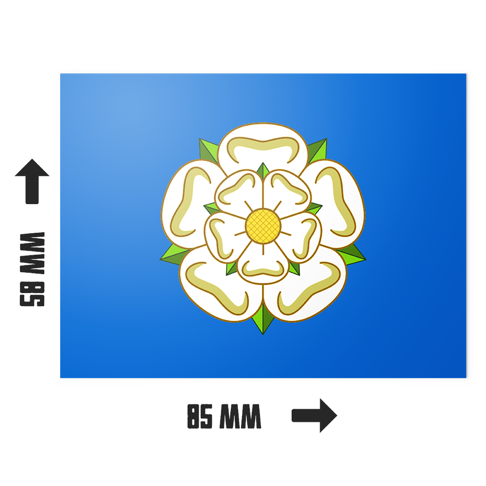 20 X Yorkshire Rose Flag Stickers