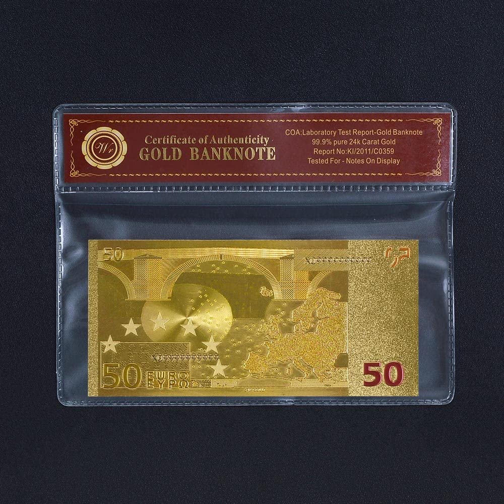 €50 Euro Golden Banknote