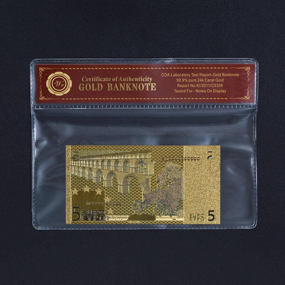 €5 Euro Golden Banknote
