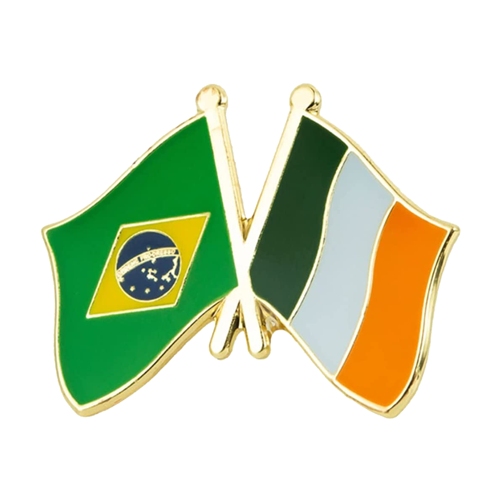 Pin de la amistad entre Brasil e Irlanda