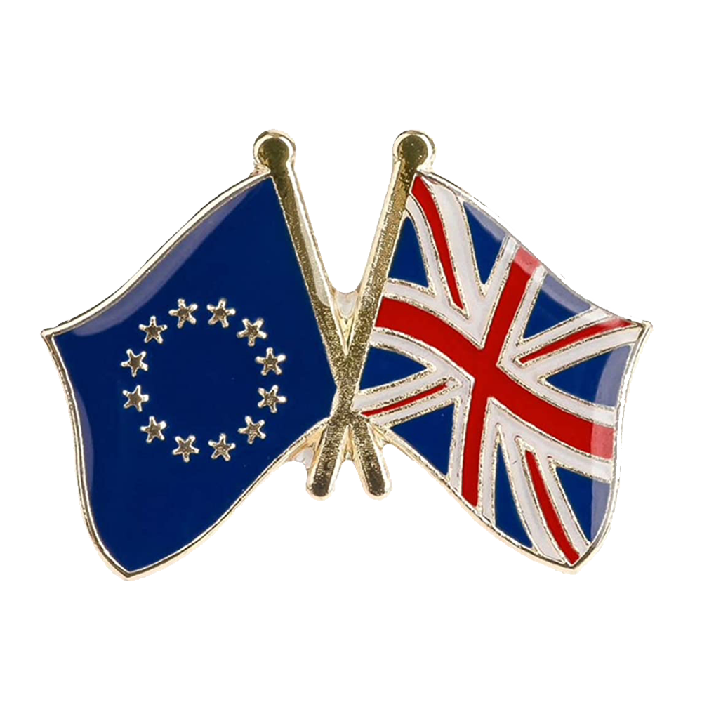 Pin de amistad entre la Unión Europea y el Reino Unido
