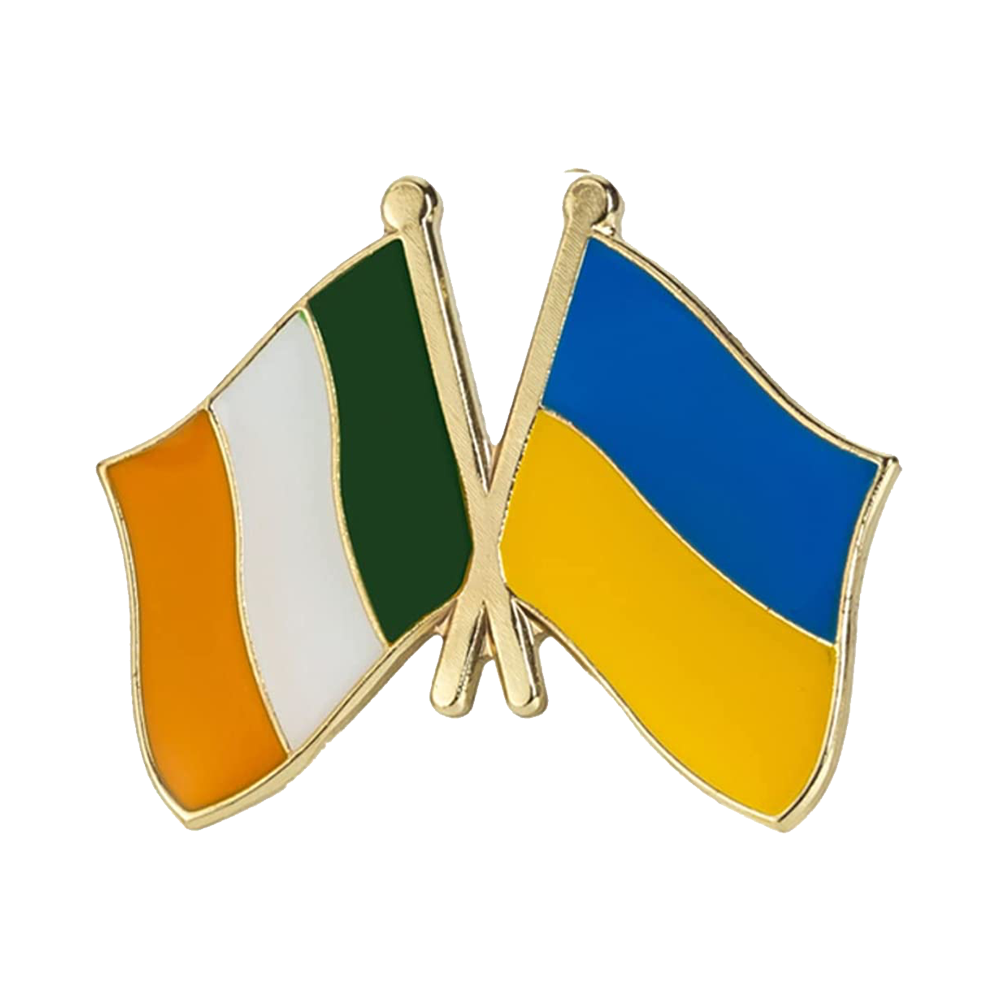Pin de amistad entre Irlanda y Ucrania