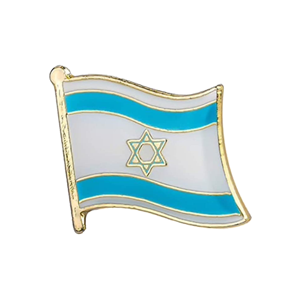Israel Flag Pin Badge