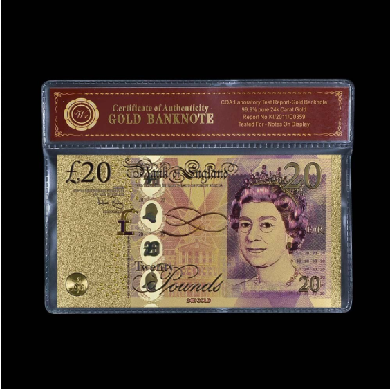 £20 UK Golden Banknote