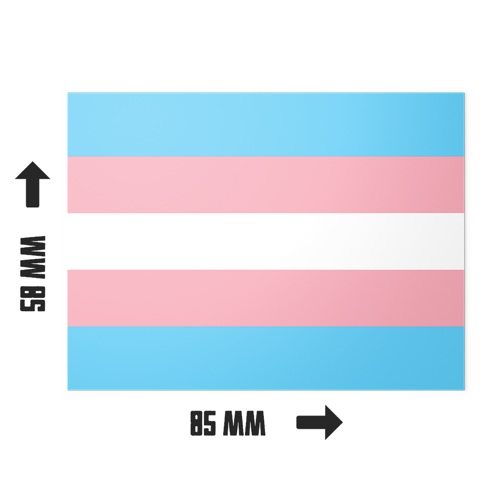 20 X Transgender Flag Stickers