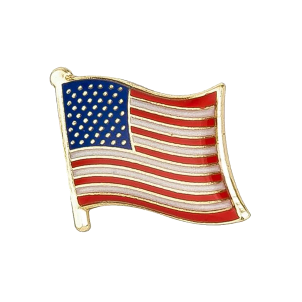 United States Of America Flag Pin Badge