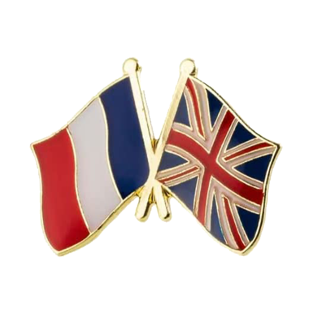 Pin de la amistad entre Francia y el Reino Unido