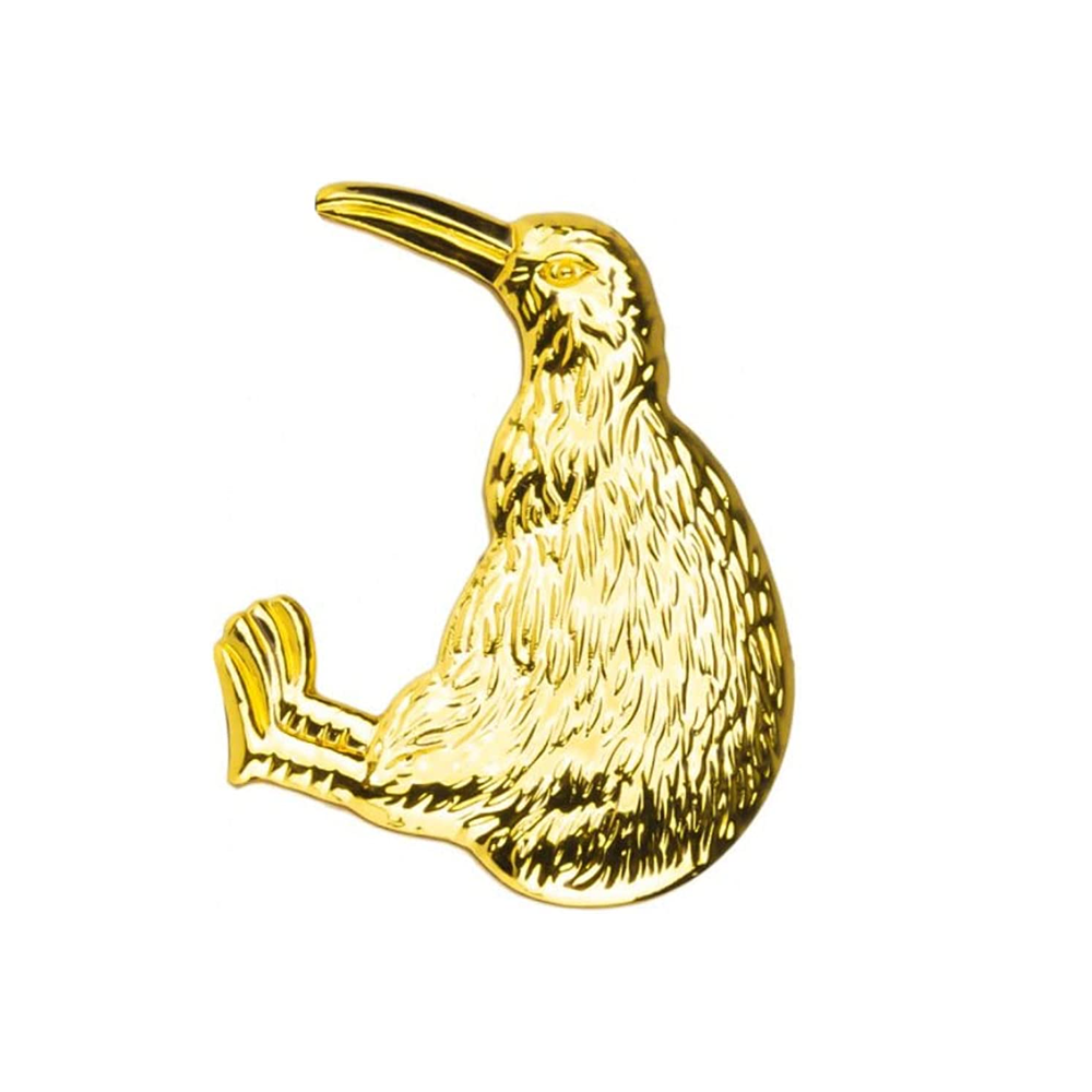 Kiwi Gold Pin Badge