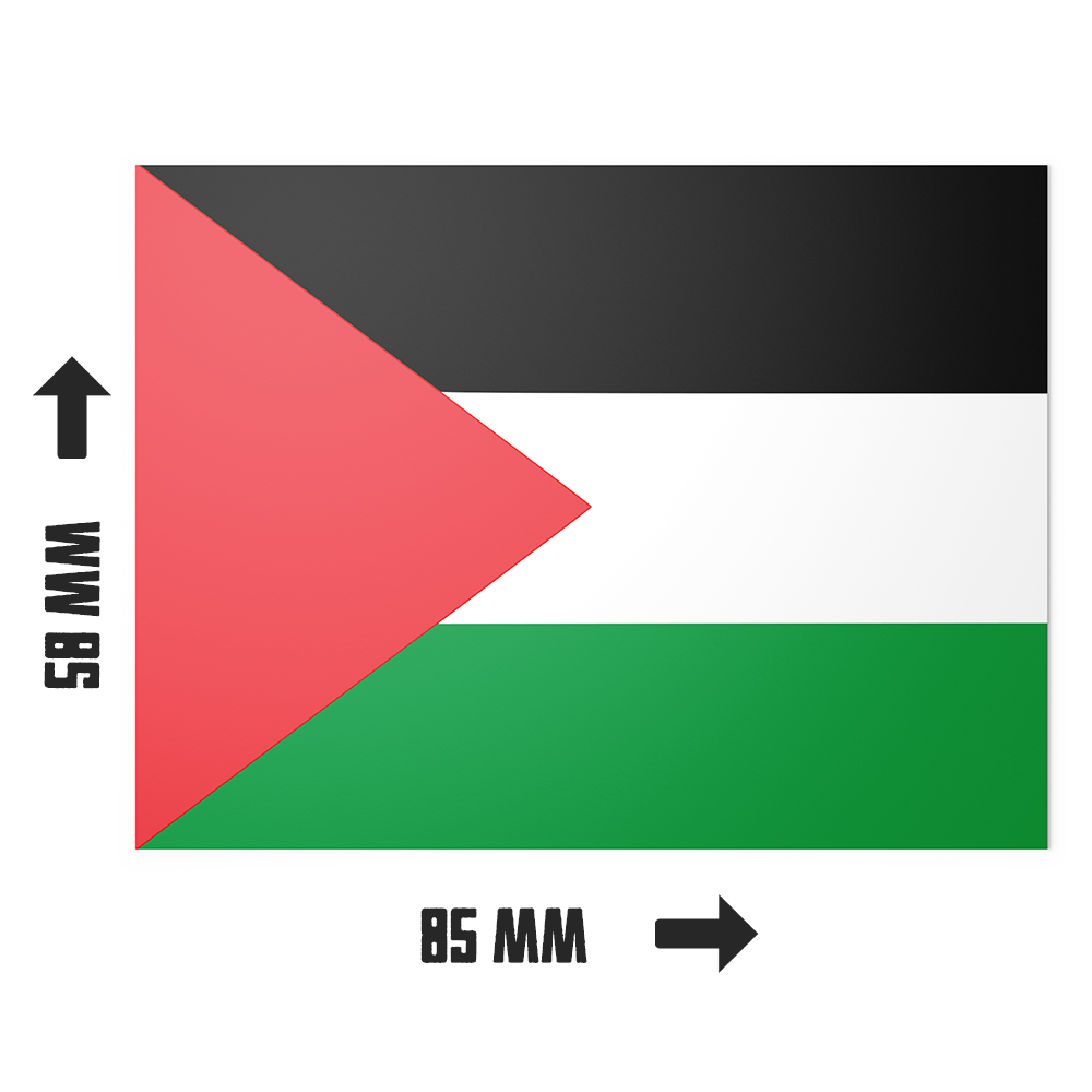 20 X Palestine Free Gaza Flag Palestinian Stickers