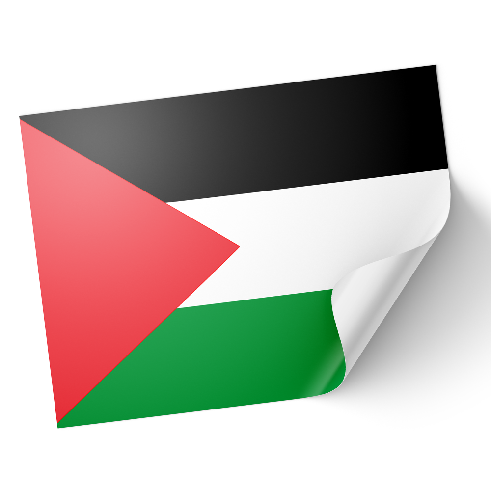 20 X Palestine Free Gaza Flag Palestinian Stickers