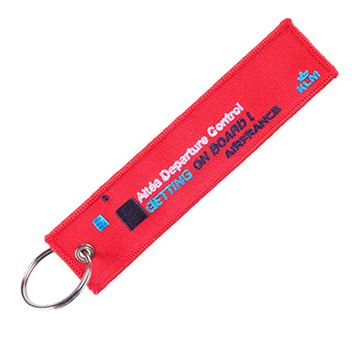 Getting On Board Fabric Luggage Keyring