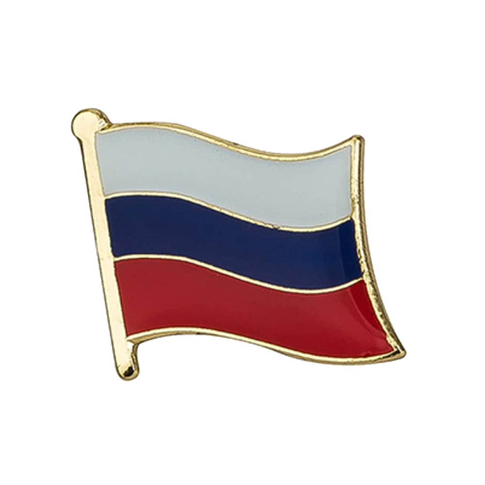 Russia Flag Pin Badge