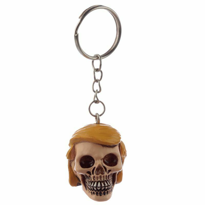 Donald Trump Skull Keyring