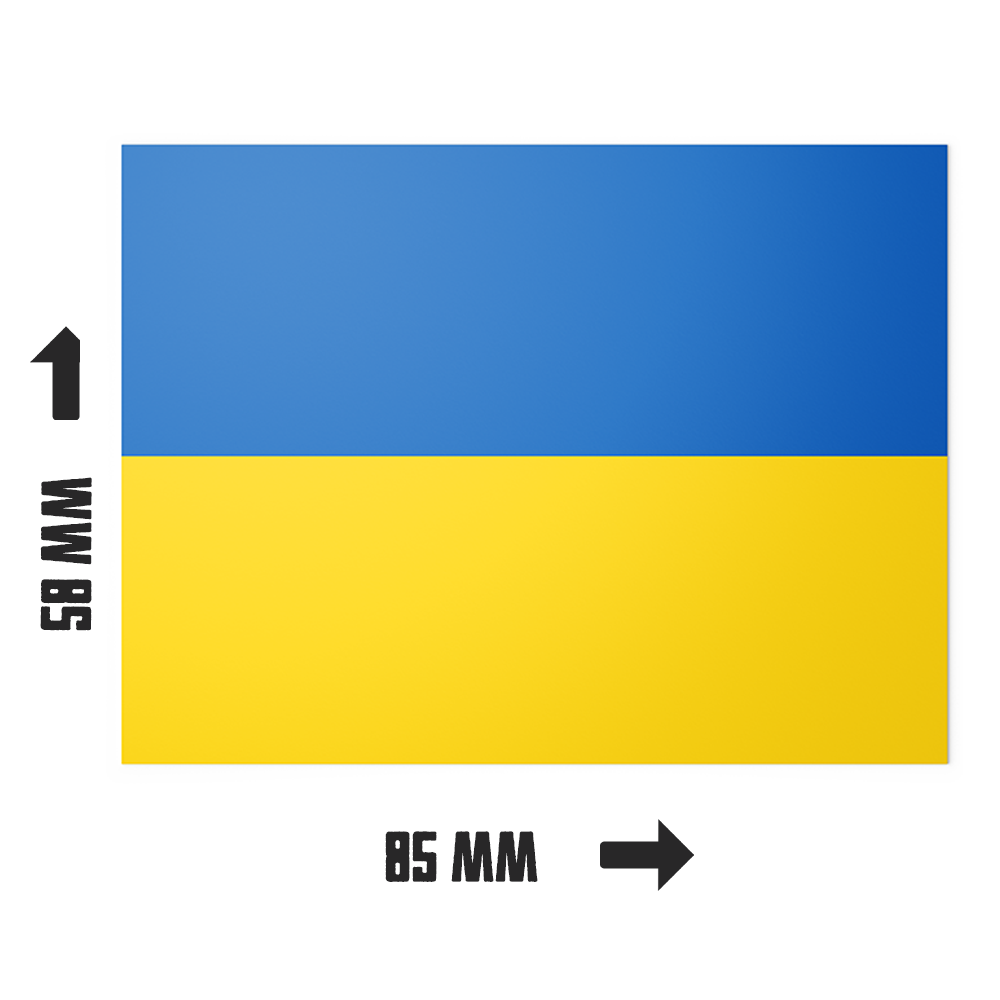 20 X Ukraine Flag Stickers