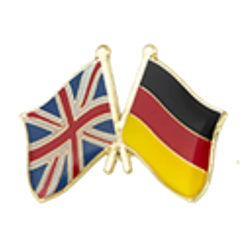 Pin de la amistad entre el Reino Unido y Alemania